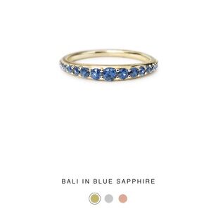 ILA Bala from Catbird 14K Yellow Gold Blue Sapphire Ring (Size 6)